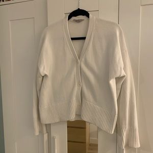 Everlane boxy square cotton cardigan